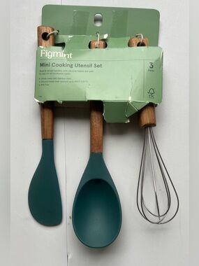 Figmint Teal Mini Cooking Utensil Set - 3 Piece